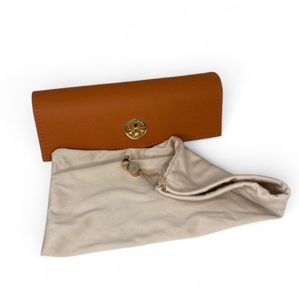 TORY BURCH GLASSES CASE WITH DRAWSTRING BAG